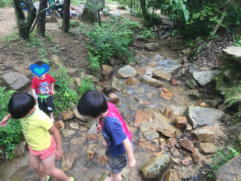 能勢でゆる～くファミリーキャンプ①