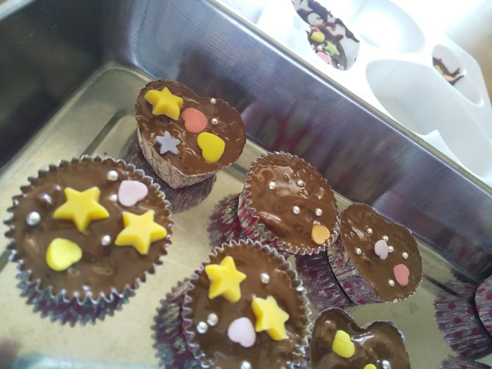 手作りチョコ1つが大きすぎた